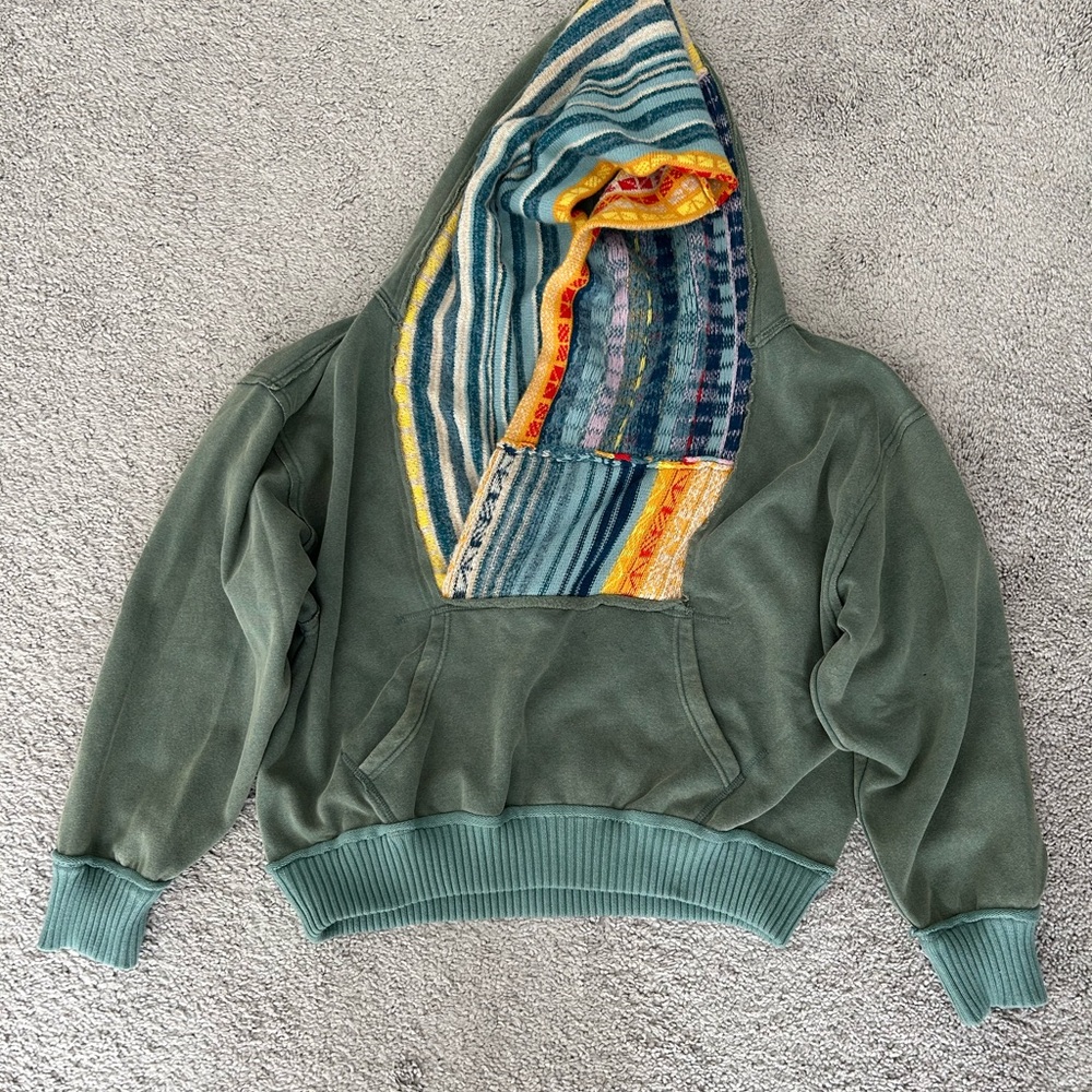 Free people Green and Multicolored Sweater/Sweeatshirt